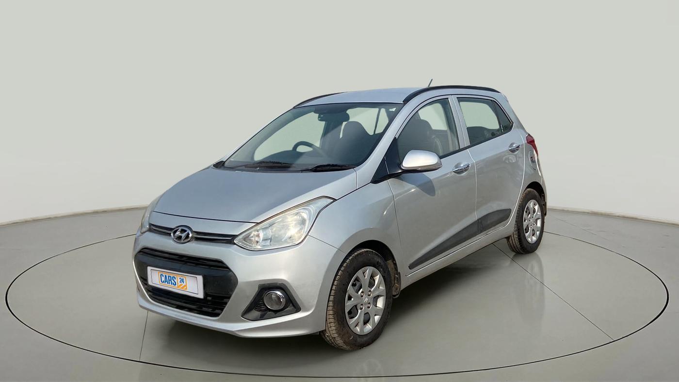 2014 Hyundai Grand i10 SPORTZ 1.2 KAPPA VTVT, Petrol, Manual, 77,393 km, Left Front Diagonal
