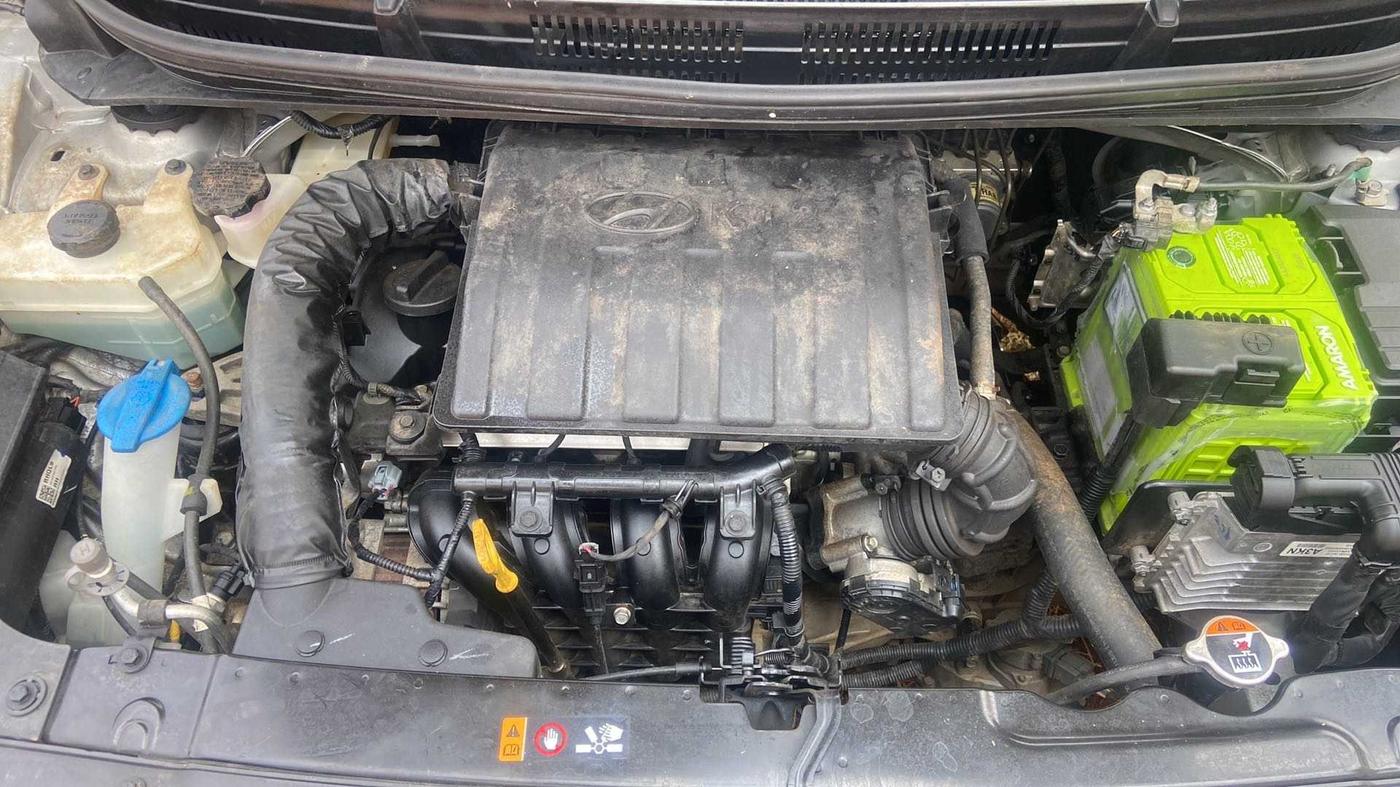 2020 Hyundai AURA SX PLUS 1.2 AMT, Petrol, Automatic, 12,465 km, Open Bonet