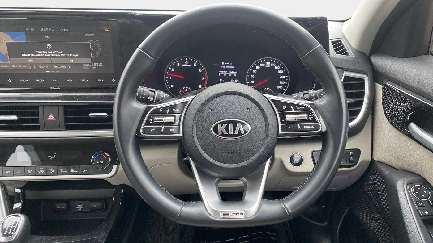 2021 KIA SELTOS HTX 1.5 PETROL, Petrol, Manual, 20,109 km, Steering Wheel Close Up