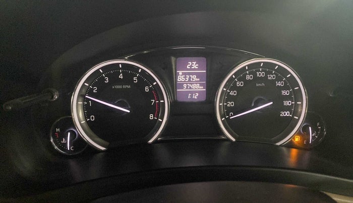 2015 Maruti Ciaz VXI+, Petrol, Manual, 97,316 km, Odometer Image