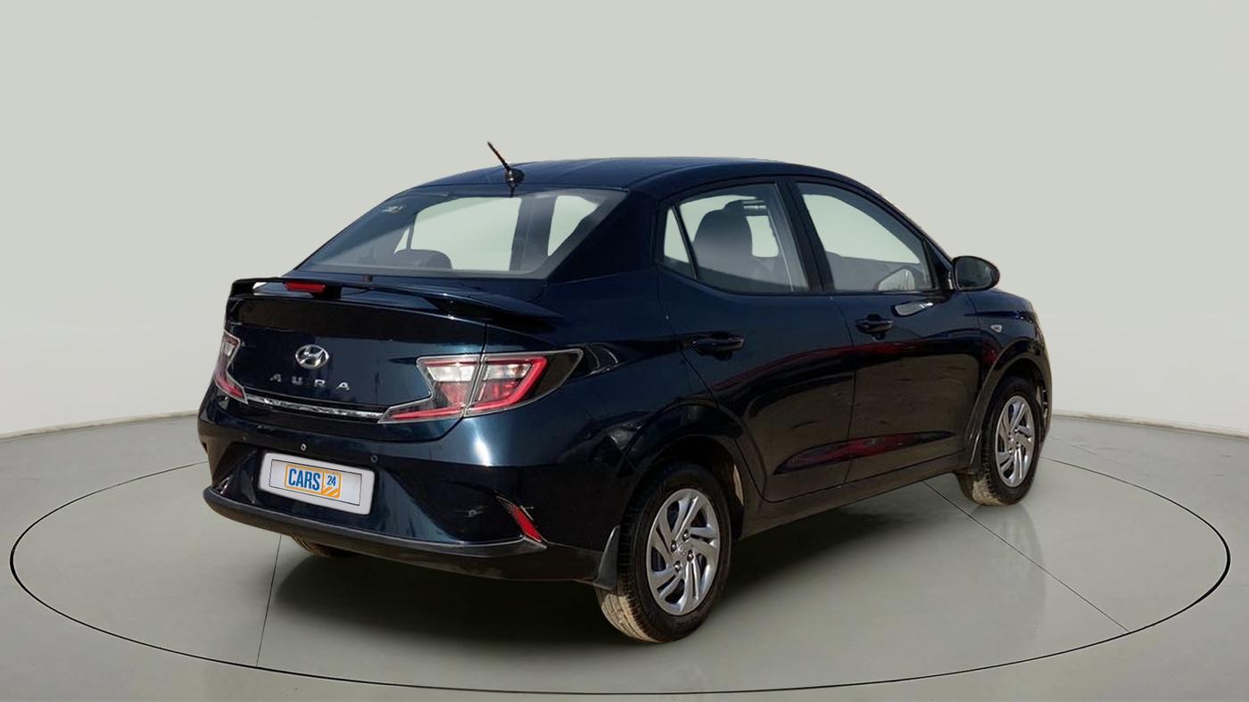 2022 Hyundai AURA S 1.2 CNG, CNG, Manual, 24,467 km, Right Back Diagonal