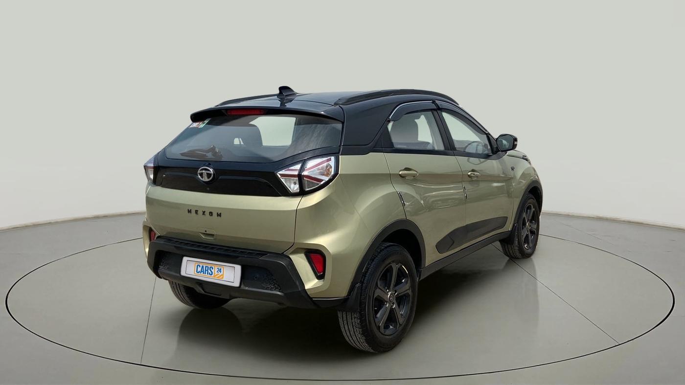 2022 Tata NEXON XZA PLUS DIESEL KAZIRANGA, Diesel, Automatic, 38,893 km, Right Back Diagonal