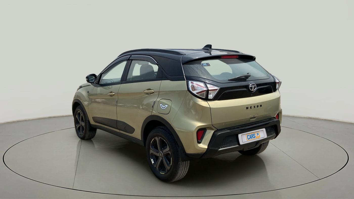 2022 Tata NEXON XZA PLUS DIESEL KAZIRANGA, Diesel, Automatic, 38,893 km, Left Back Diagonal