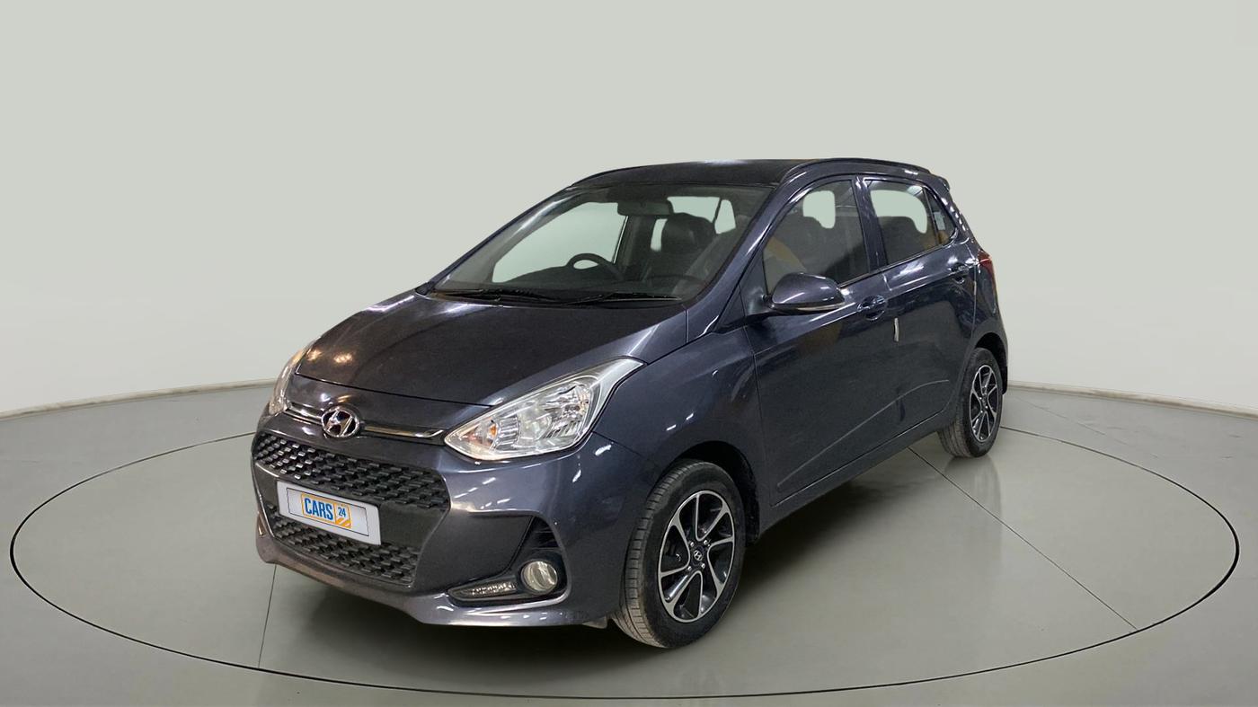 2018 Hyundai Grand i10 SPORTZ AT 1.2 KAPPA VTVT, Petrol, Automatic, 24,398 km, Left Front Diagonal