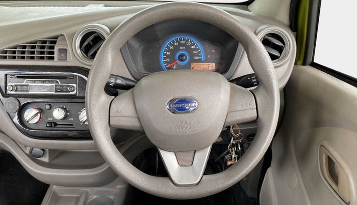 2016 Datsun Redi Go S, Petrol, Manual, 7,149 km, Steering Wheel Close Up