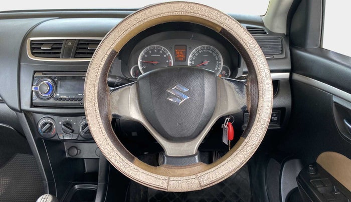 2013 Maruti Swift VXI, Petrol, Manual, 56,379 km, Steering Wheel Close Up