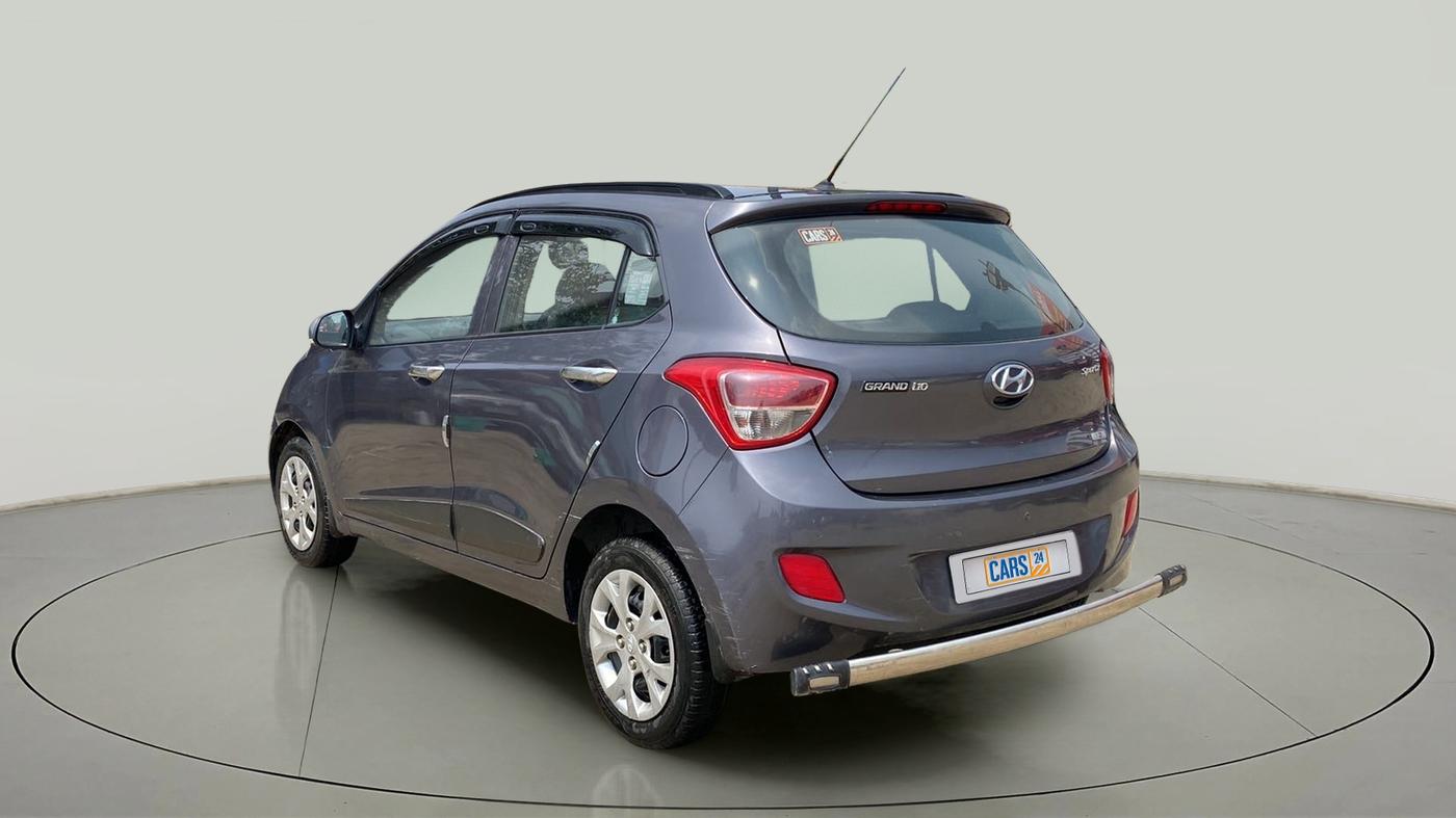 2015 Hyundai Grand i10 SPORTZ 1.2 KAPPA VTVT, Petrol, Manual, 27,991 km, Left Back Diagonal
