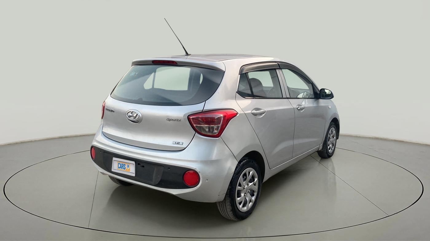 2017 Hyundai Grand i10 SPORTZ 1.2 KAPPA VTVT, Petrol, Manual, 71,626 km, Right Back Diagonal