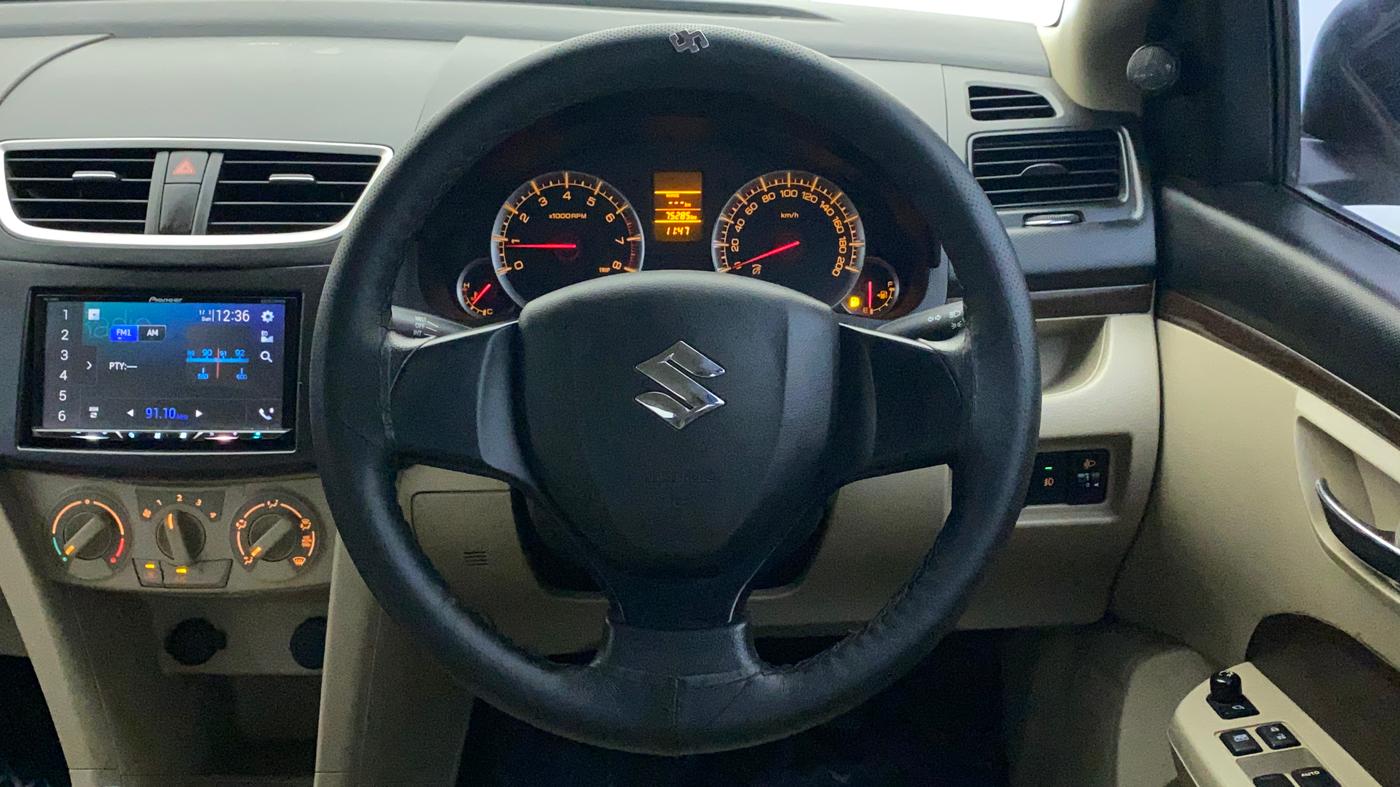 2016 Maruti Swift Dzire VXI (O), Petrol, Manual, 75,372 km, Steering Wheel Close Up