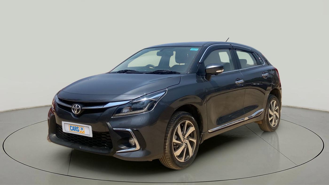 2023 Toyota Glanza V AMT, Petrol, Automatic, 5,827 km, Left Front Diagonal