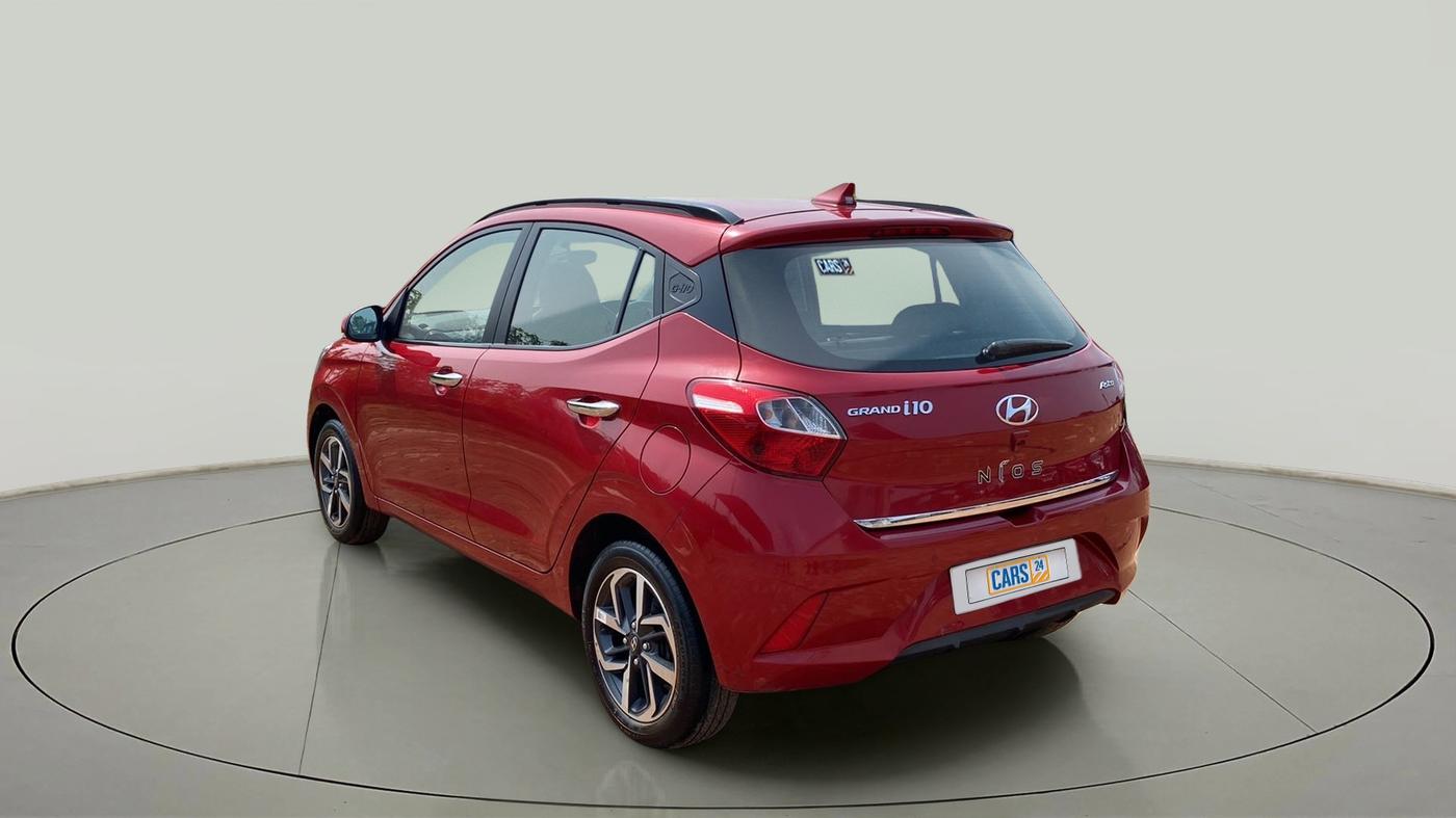 2021 Hyundai GRAND I10 NIOS ASTA AMT 1.2 KAPPA VTVT, Petrol, Automatic, 26,890 km, Left Back Diagonal