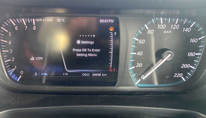 2022 Tata ALTROZ XZ PLUS PETROL DARK EDITION, Petrol, Manual, 34,715 km, Odometer Image