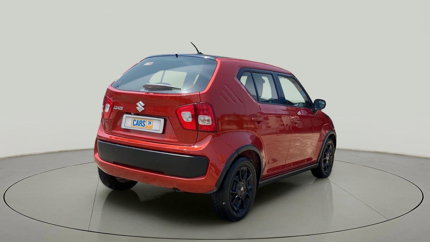 2018 Maruti IGNIS ALPHA 1.2 AMT DUAL TONE, Petrol, Automatic, 74,649 km, Right Back Diagonal