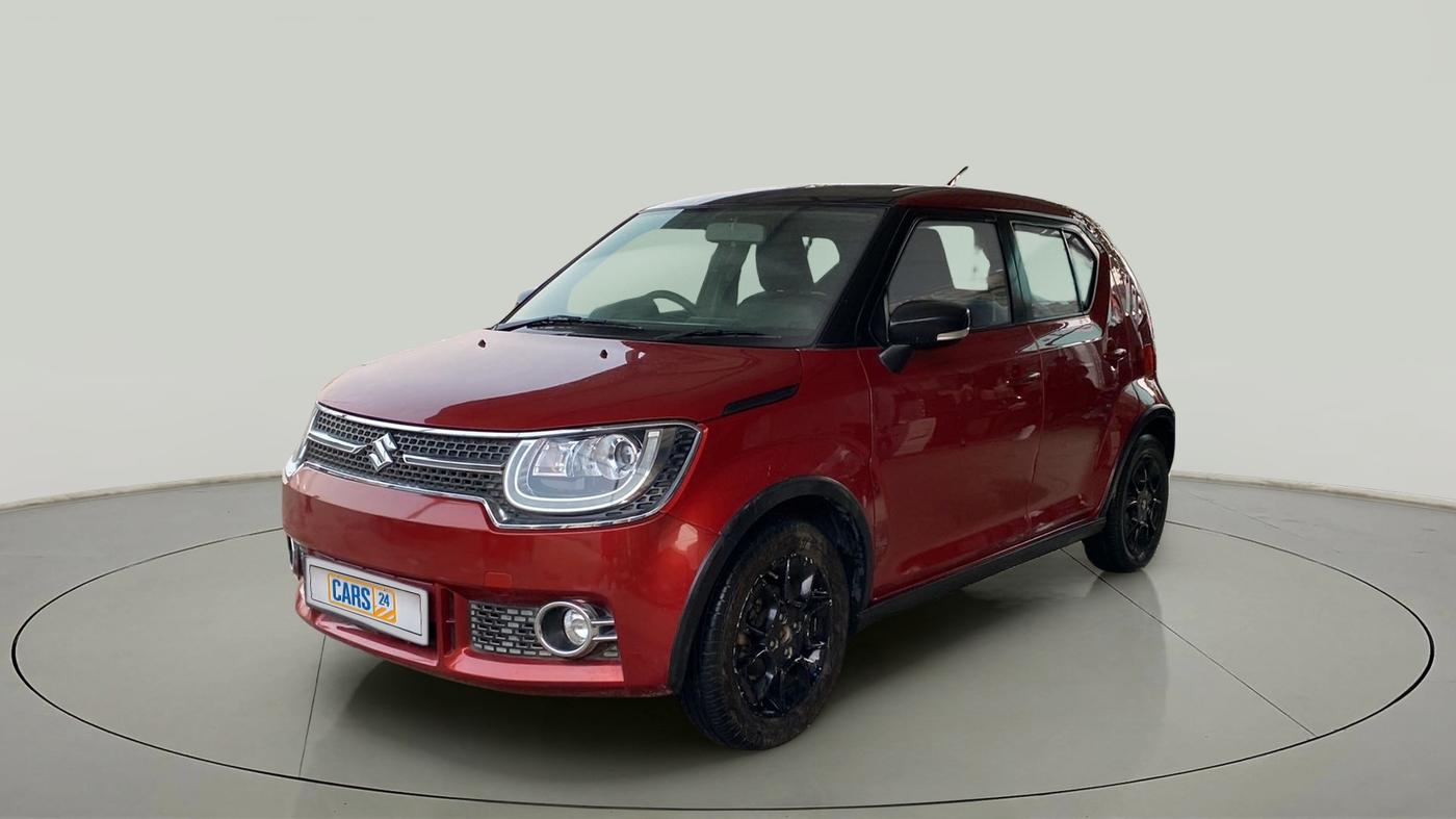 2018 Maruti IGNIS ALPHA 1.2 AMT DUAL TONE, Petrol, Automatic, 74,649 km, Left Front Diagonal