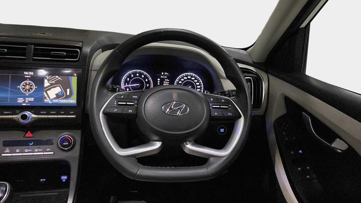 2021 Hyundai Creta SX 1.5 PETROL, Petrol, Manual, 23,247 km, Steering Wheel Close Up