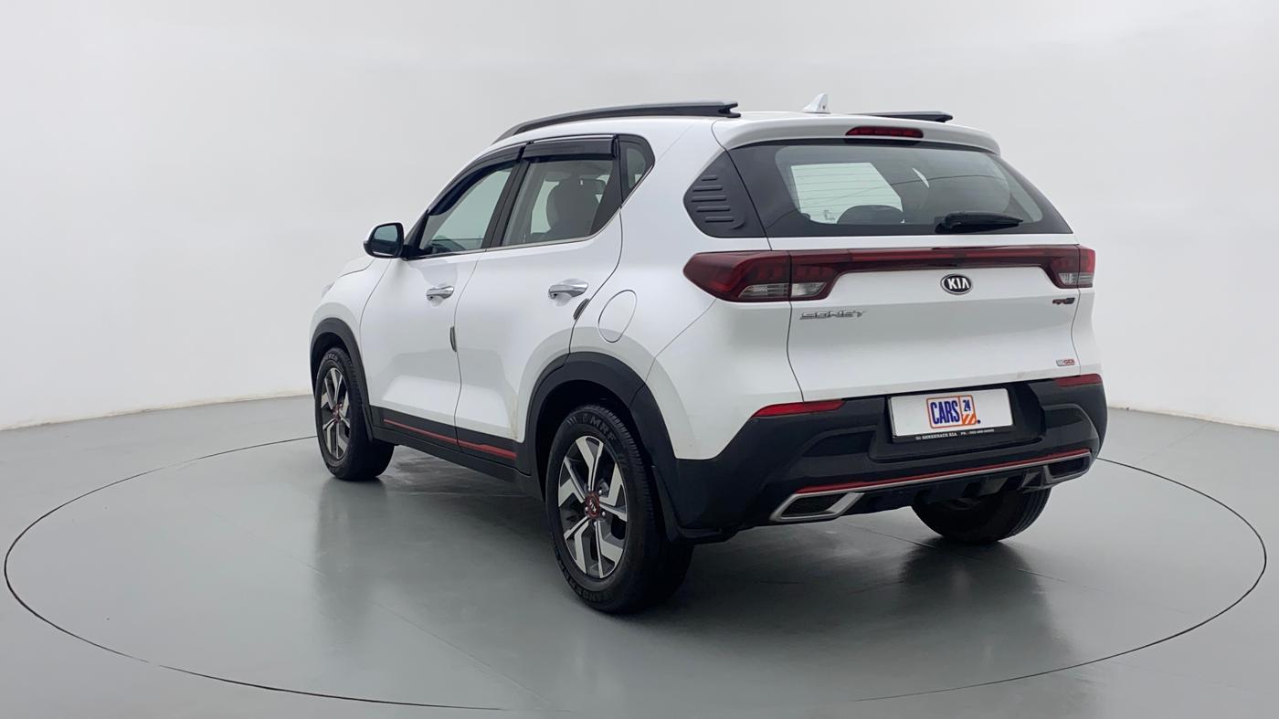 2020 KIA SONET GTX PLUS DCT 1.0, Petrol, Automatic, 7,381 km, Left Back Diagonal