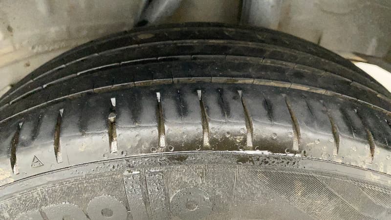 2023 Tata Tiago XZA PLUS PETROL, Petrol, Automatic, 3,395 km, Left Rear Tyre Tread
