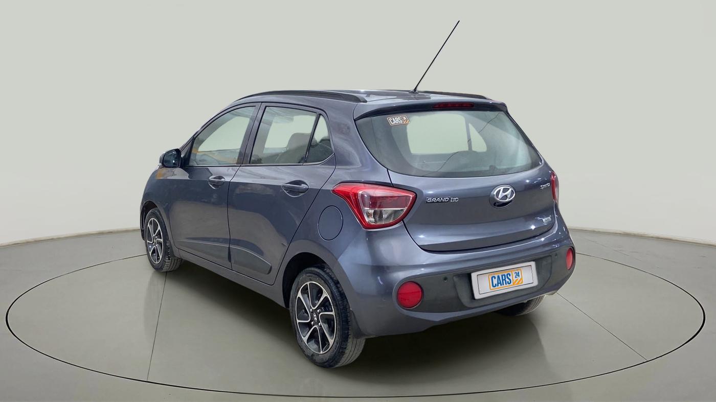 2017 Hyundai Grand i10 SPORTZ (O) AT 1.2 KAPPA VTVT, Petrol, Automatic, 52,658 km, Left Back Diagonal