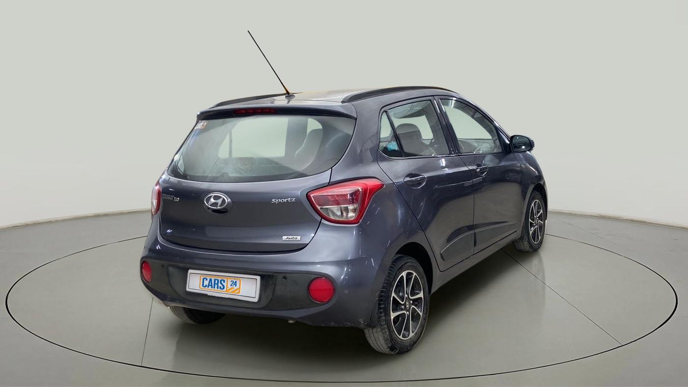 2017 Hyundai Grand i10 SPORTZ (O) AT 1.2 KAPPA VTVT, Petrol, Automatic, 52,658 km, Right Back Diagonal