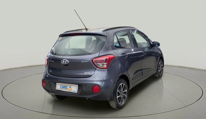 2017 Hyundai Grand i10 SPORTZ (O) AT 1.2 KAPPA VTVT, Petrol, Automatic, 52,658 km, Right Back Diagonal