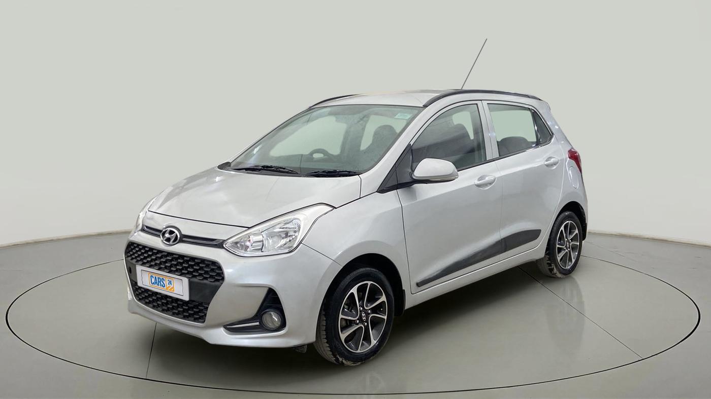 2018 Hyundai Grand i10 SPORTZ (O) AT 1.2 KAPPA VTVT, Petrol, Automatic, 28,334 km, Left Front Diagonal