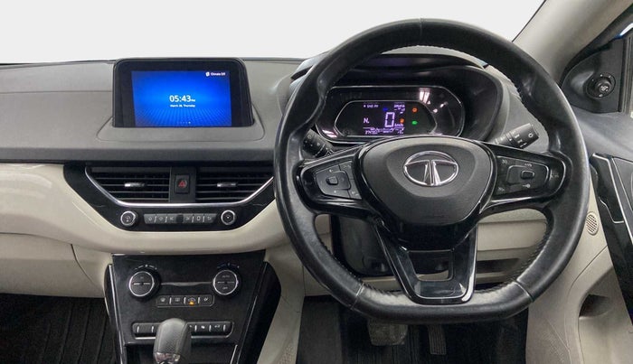 2020 Tata NEXON XZA PLUS (O) PETROL DUAL TONE, Petrol, Automatic, 38,099 km, Steering Wheel Close Up