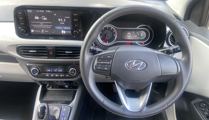 2021 Hyundai GRAND I10 NIOS ASTA AMT 1.2 KAPPA VTVT, Petrol, Automatic, 8,190 km, Steering Wheel Close Up