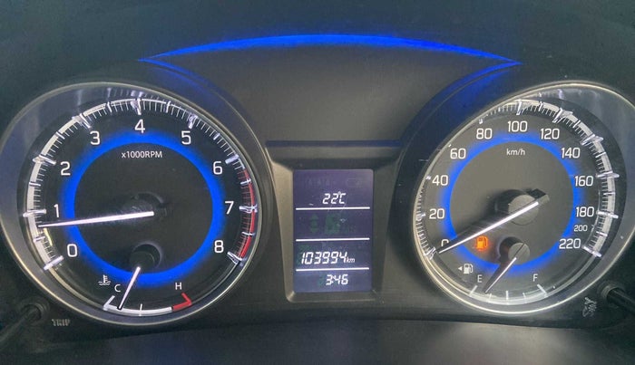 2017 Maruti Baleno DELTA PETROL 1.2, Petrol, Manual, 1,03,971 km, Odometer Image