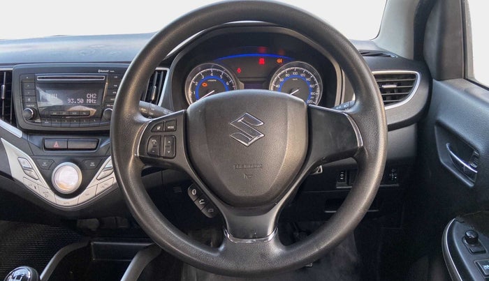 2017 Maruti Baleno DELTA PETROL 1.2, Petrol, Manual, 1,03,971 km, Steering Wheel Close Up