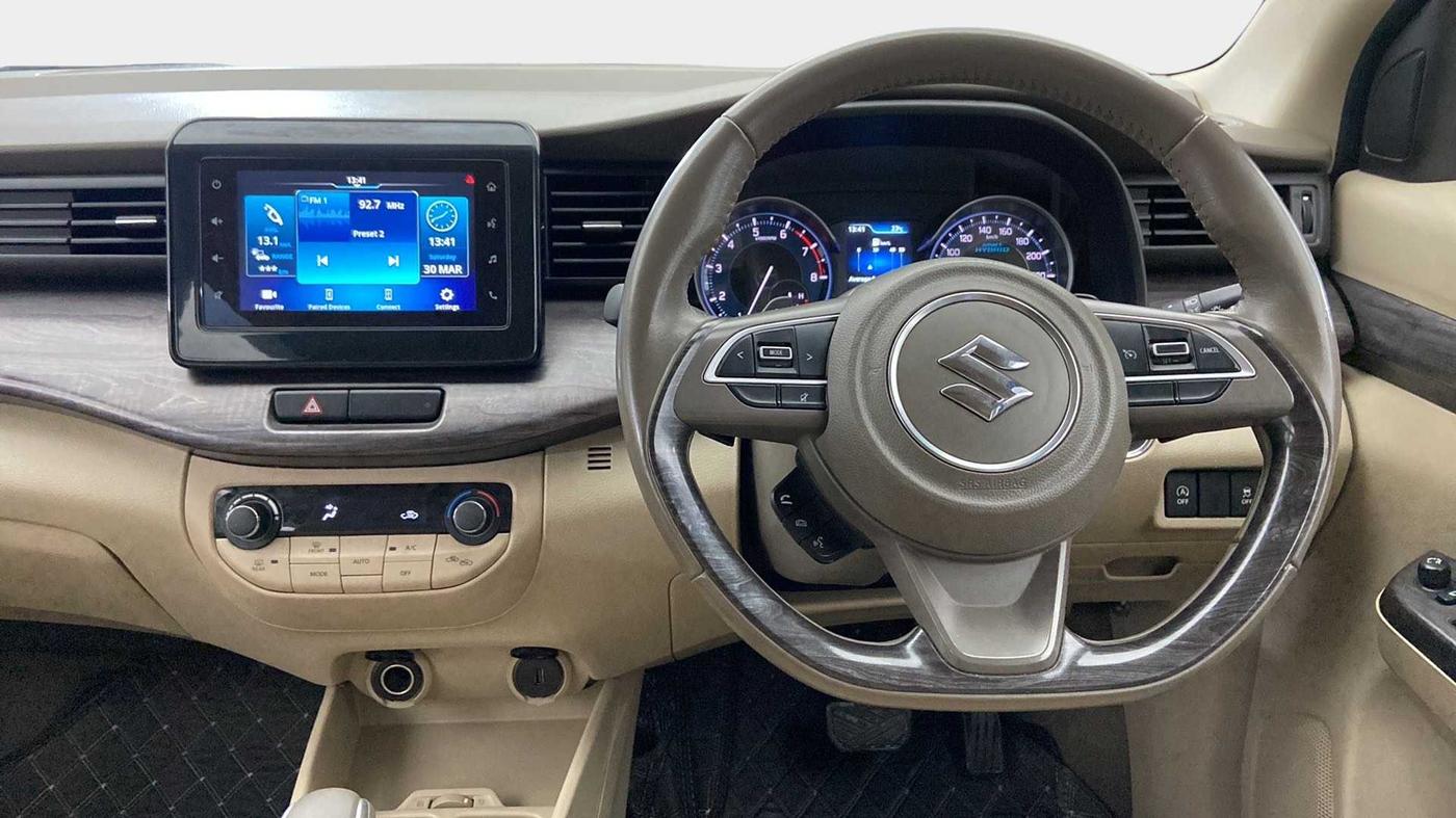 2022 Maruti Ertiga ZXI+ AT SHVS, Petrol, Automatic, 21,894 km, Steering Wheel Close Up