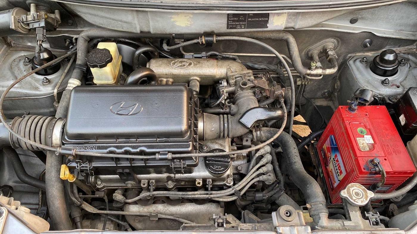 2012 Hyundai Santro Xing GLS, Petrol, Manual, 93,815 km, Open Bonet