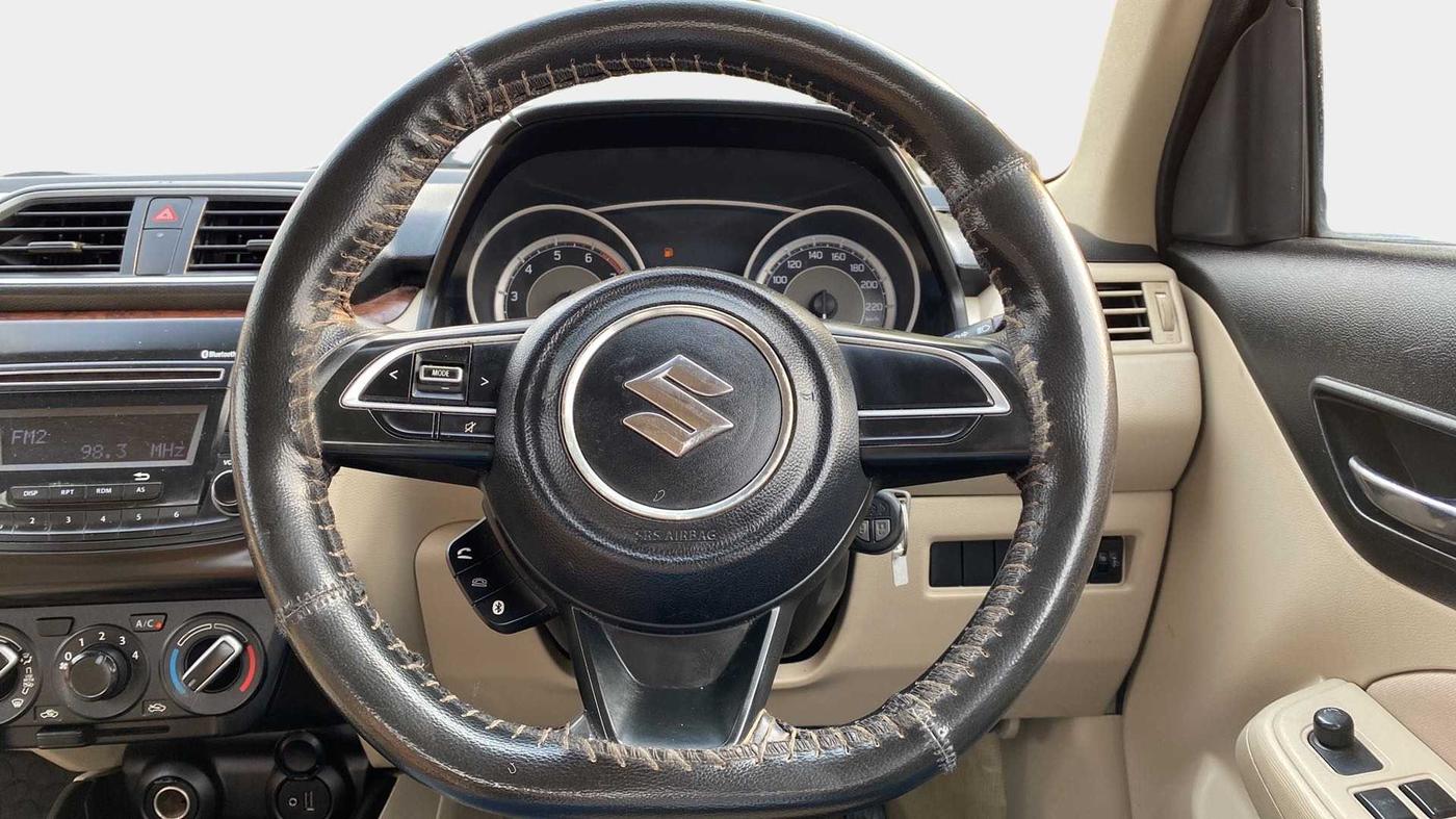 2017 Maruti Dzire VXI, Petrol, Manual, 65,593 km, Steering Wheel Close Up
