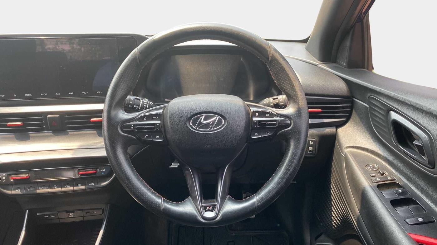 2021 Hyundai NEW I20 N LINE N8 1.0 TURBO GDI IMT, Petrol, Manual, 28,212 km, Steering Wheel Close Up