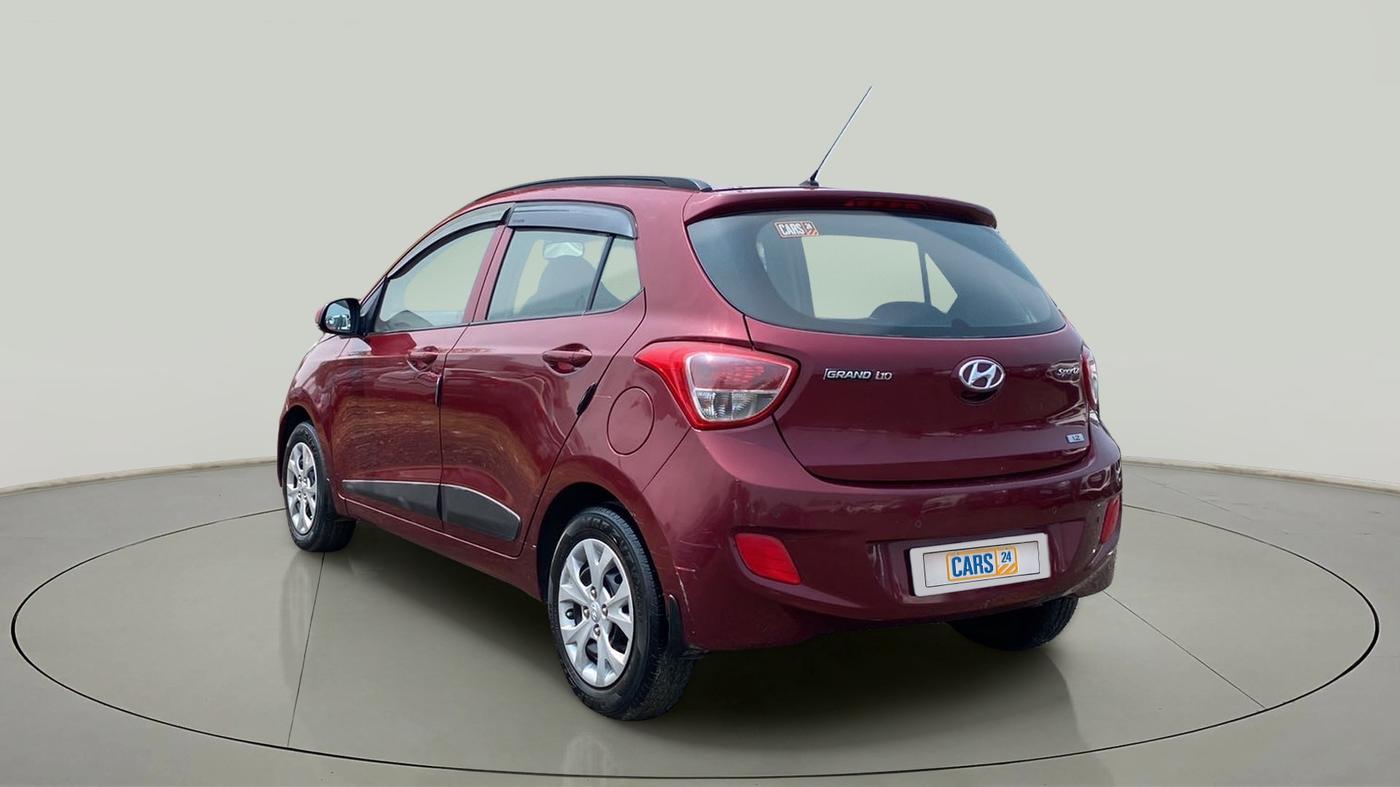 2015 Hyundai Grand i10 SPORTZ 1.2 KAPPA VTVT, Petrol, Manual, 87,658 km, Left Back Diagonal
