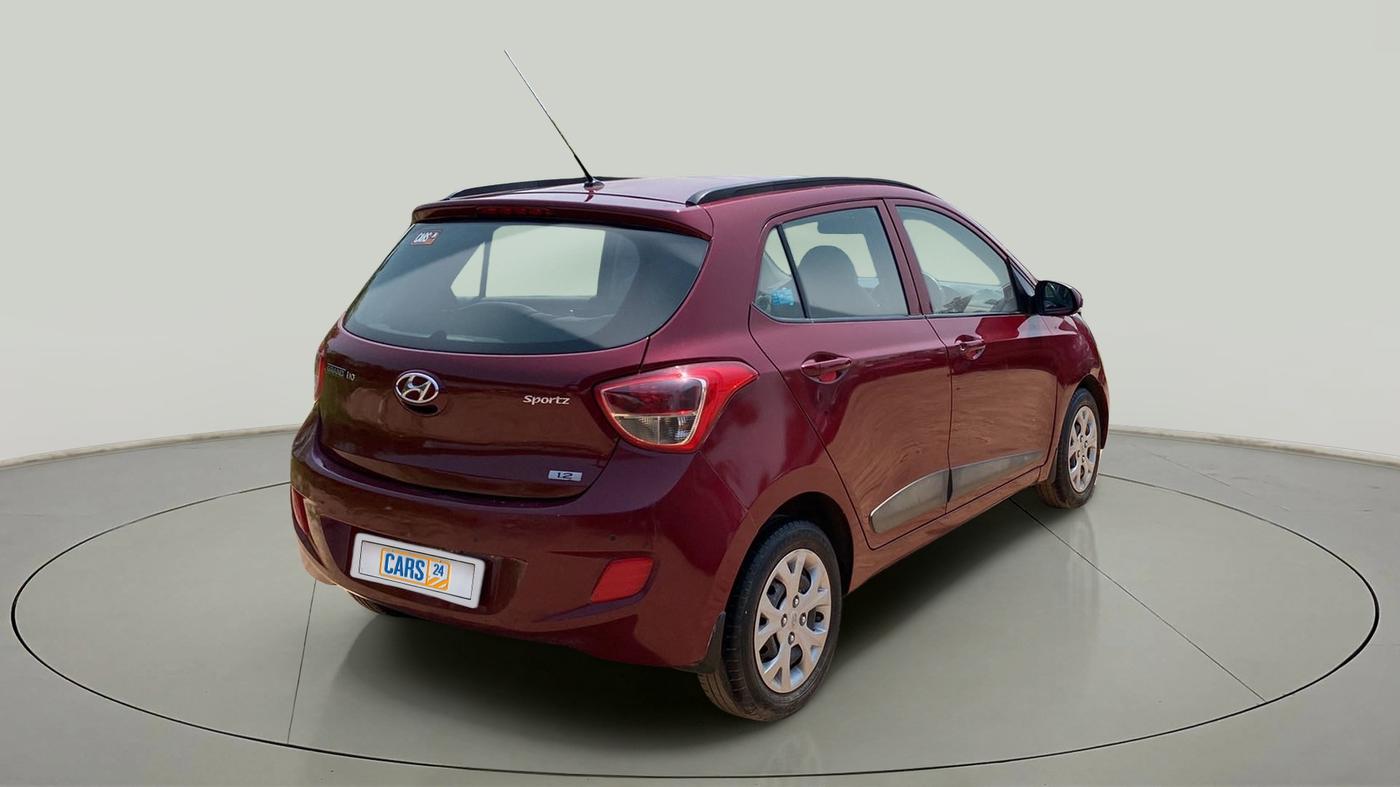 2016 Hyundai Grand i10 SPORTZ 1.2 KAPPA VTVT, Petrol, Manual, 35,097 km, Right Back Diagonal