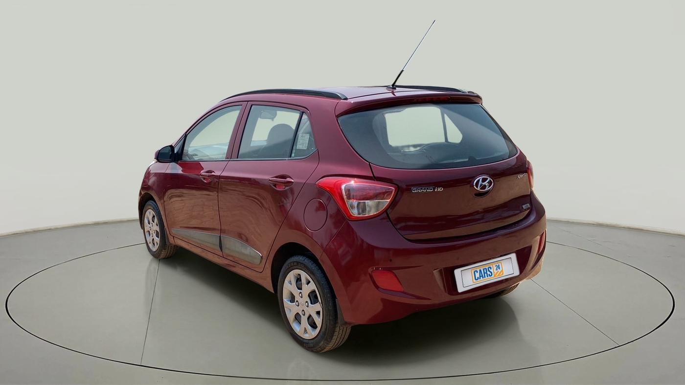 2016 Hyundai Grand i10 SPORTZ 1.2 KAPPA VTVT, Petrol, Manual, 35,097 km, Left Back Diagonal
