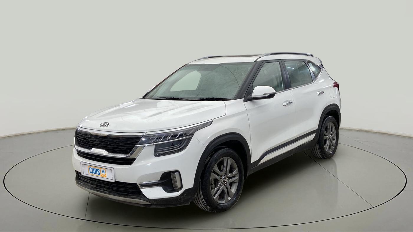 2020 KIA SELTOS HTX PLUS AT1.5 DIESEL, Diesel, Automatic, 65,496 km, Left Front Diagonal