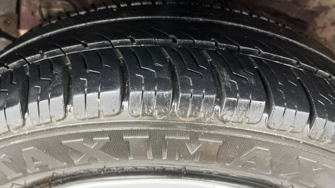 2017 Hyundai Xcent S 1.2, Petrol, Manual, 1,01,554 km, Right Rear Tyre Tread