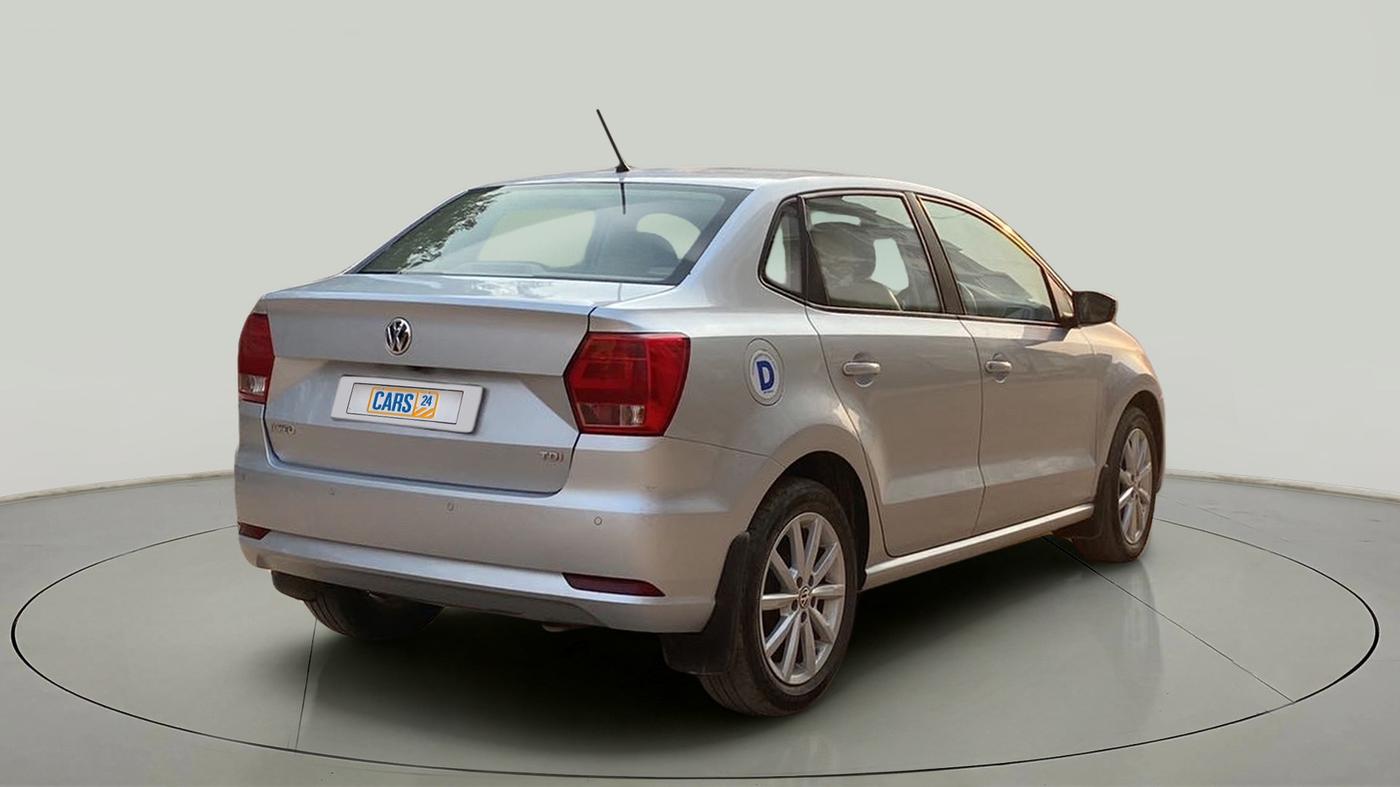 2018 Volkswagen Ameo HIGHLINE1.5L, Diesel, Manual, 43,094 km, Right Back Diagonal