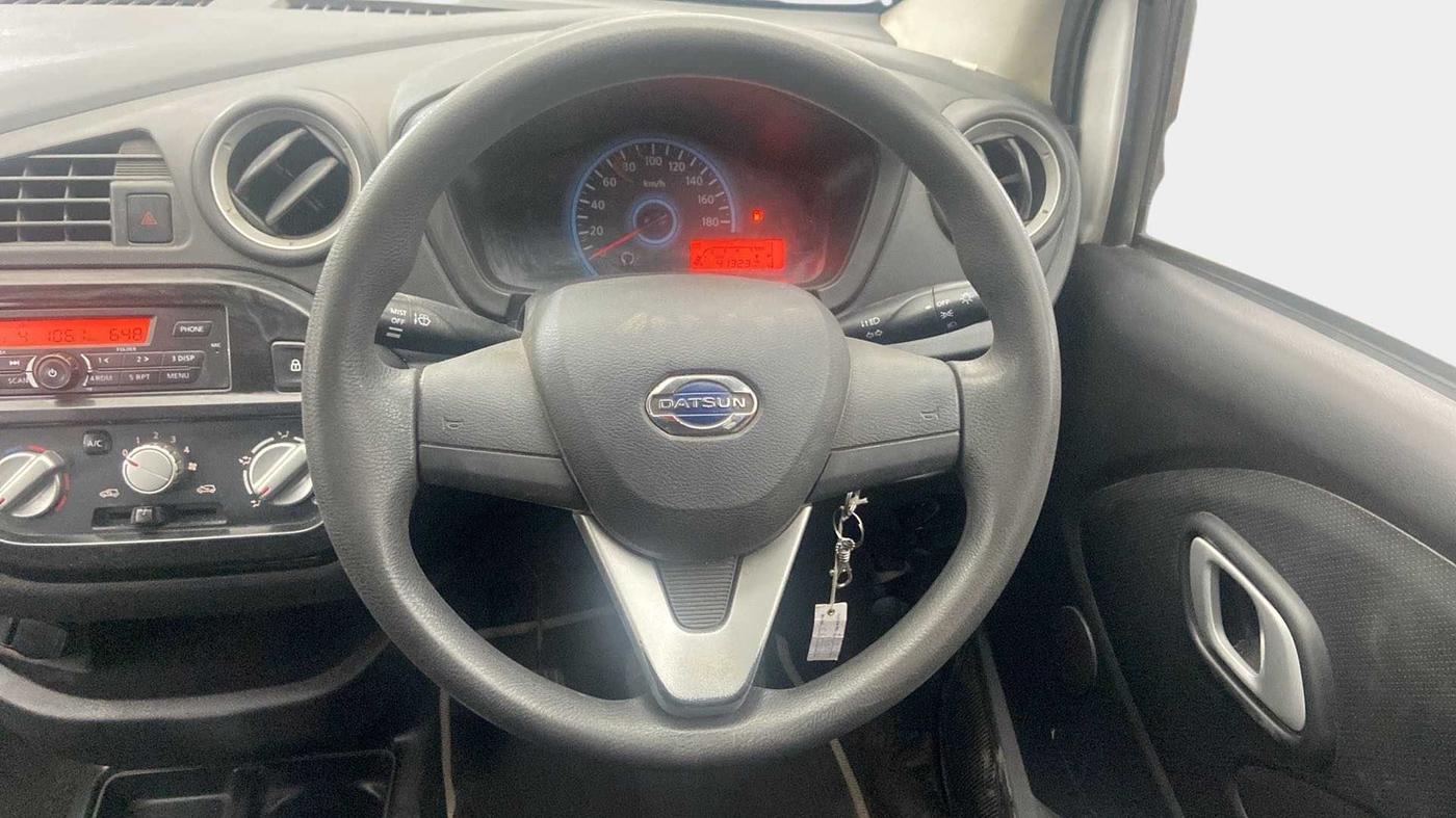 2019 Datsun Redi Go T (O), Petrol, Manual, 41,309 km, Steering Wheel Close Up