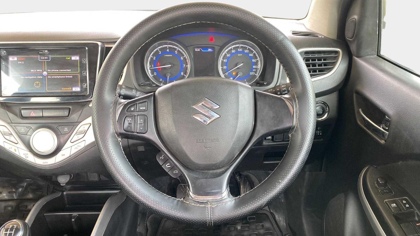 2017 Maruti Baleno ALPHA PETROL 1.2, Petrol, Manual, 55,080 km, Steering Wheel Close Up