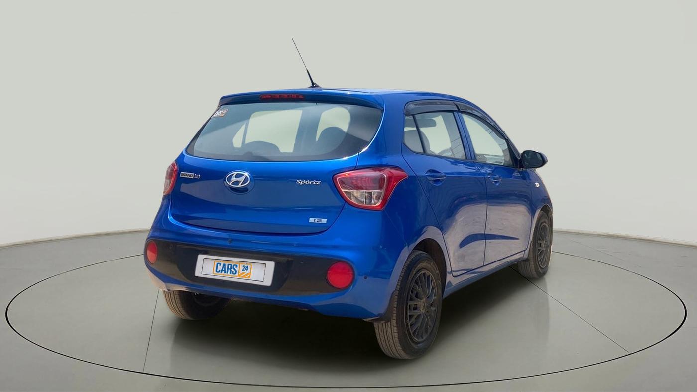 2017 Hyundai Grand i10 SPORTZ 1.2 KAPPA VTVT, Petrol, Manual, 25,986 km, Right Back Diagonal