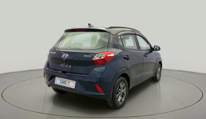 2021 Hyundai GRAND I10 NIOS SPORTZ AMT 1.2 KAPPA VTVT, Petrol, Automatic, 8,235 km, Right Back Diagonal