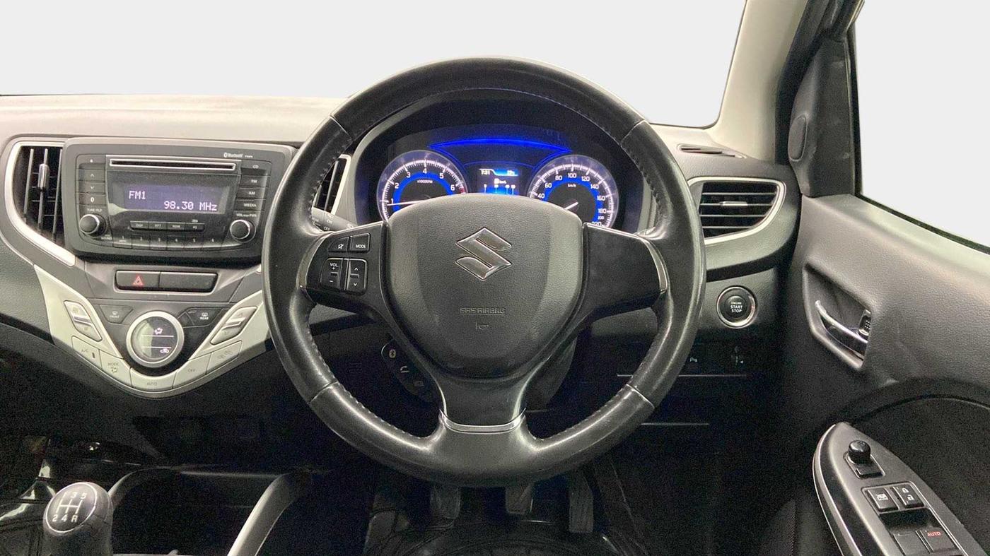 2016 Maruti Baleno ZETA PETROL 1.2, Petrol, Manual, 58,639 km, Steering Wheel Close Up