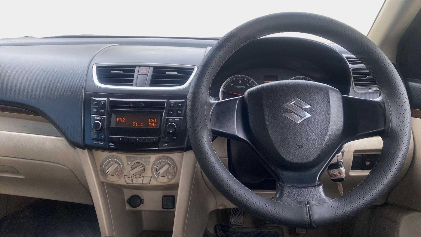 2015 Maruti Swift Dzire VDI ABS, Diesel, Manual, 86,420 km, Steering Wheel Close Up