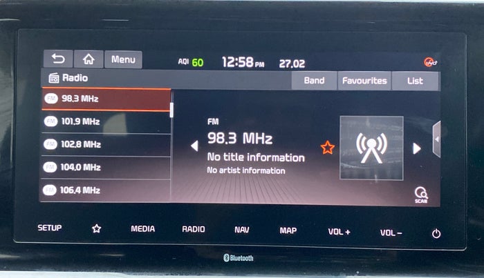2019 KIA SELTOS GTX 1.4 GDI PETROL, Petrol, Manual, 44,083 km, Infotainment System