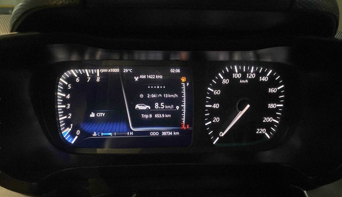 2021 Tata ALTROZ XZ PETROL, Petrol, Manual, 38,709 km, Odometer Image