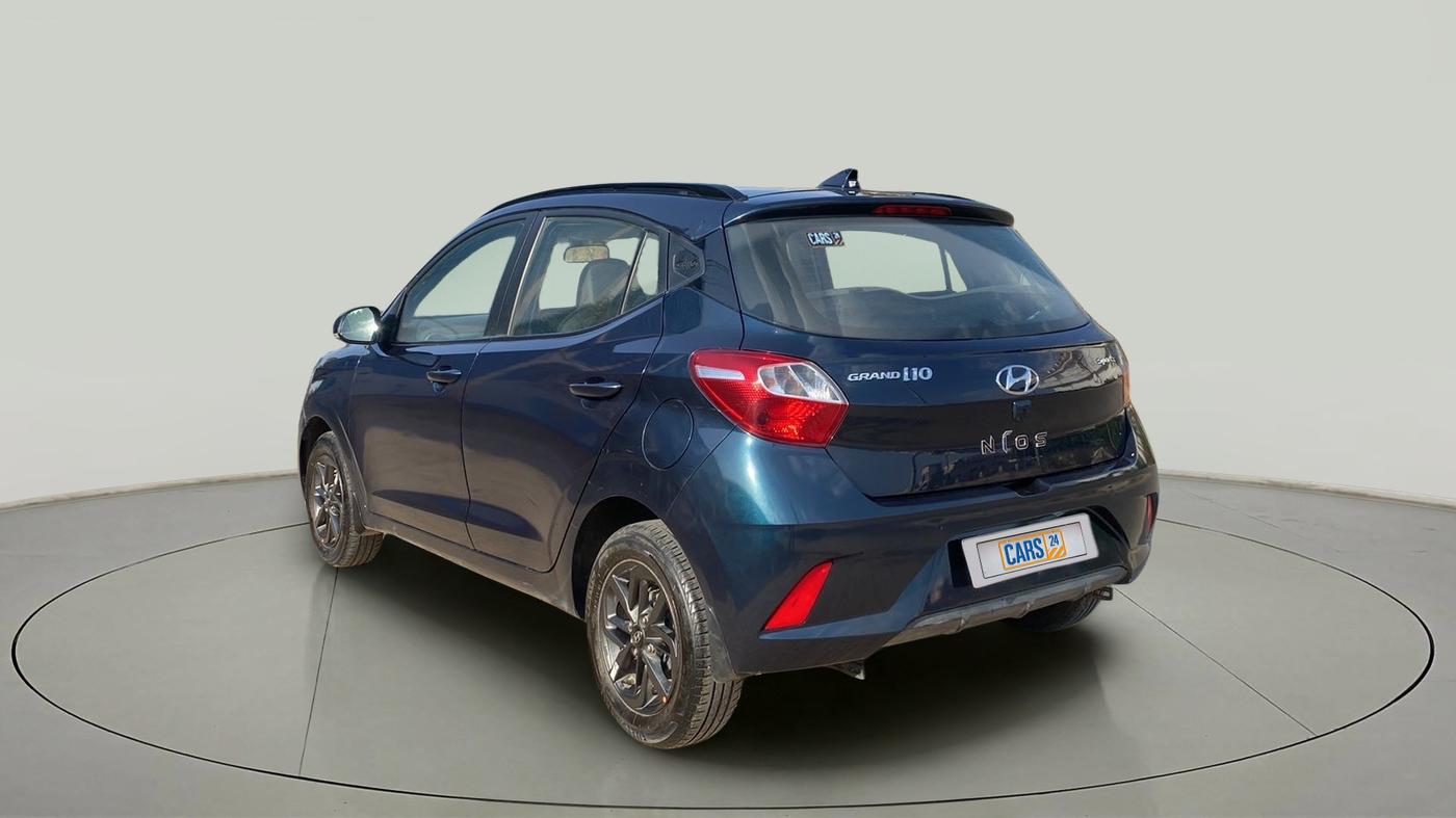 2021 Hyundai GRAND I10 NIOS SPORTZ AMT 1.2 KAPPA VTVT, Petrol, Automatic, 24,124 km, Left Back Diagonal