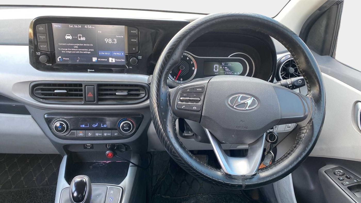 2021 Hyundai GRAND I10 NIOS SPORTZ AMT 1.2 KAPPA VTVT, Petrol, Automatic, 24,124 km, Steering Wheel Close Up