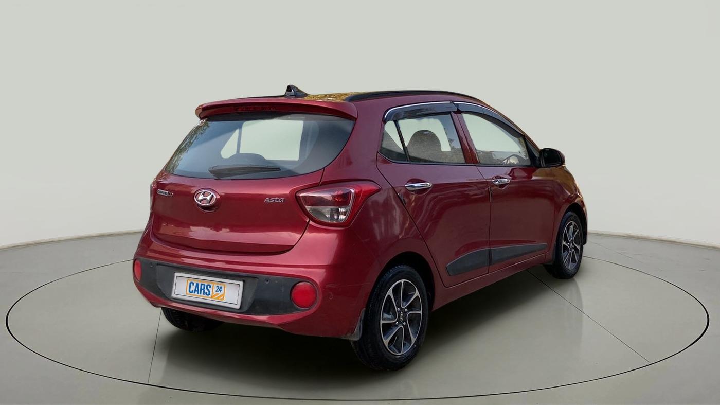 2018 Hyundai Grand i10 ASTA 1.2 KAPPA VTVT, Petrol, Manual, 72,958 km, Right Back Diagonal